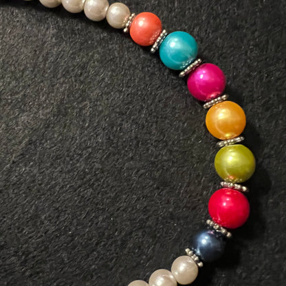 Bubblegum Rainbow Pearl Jewelry Set