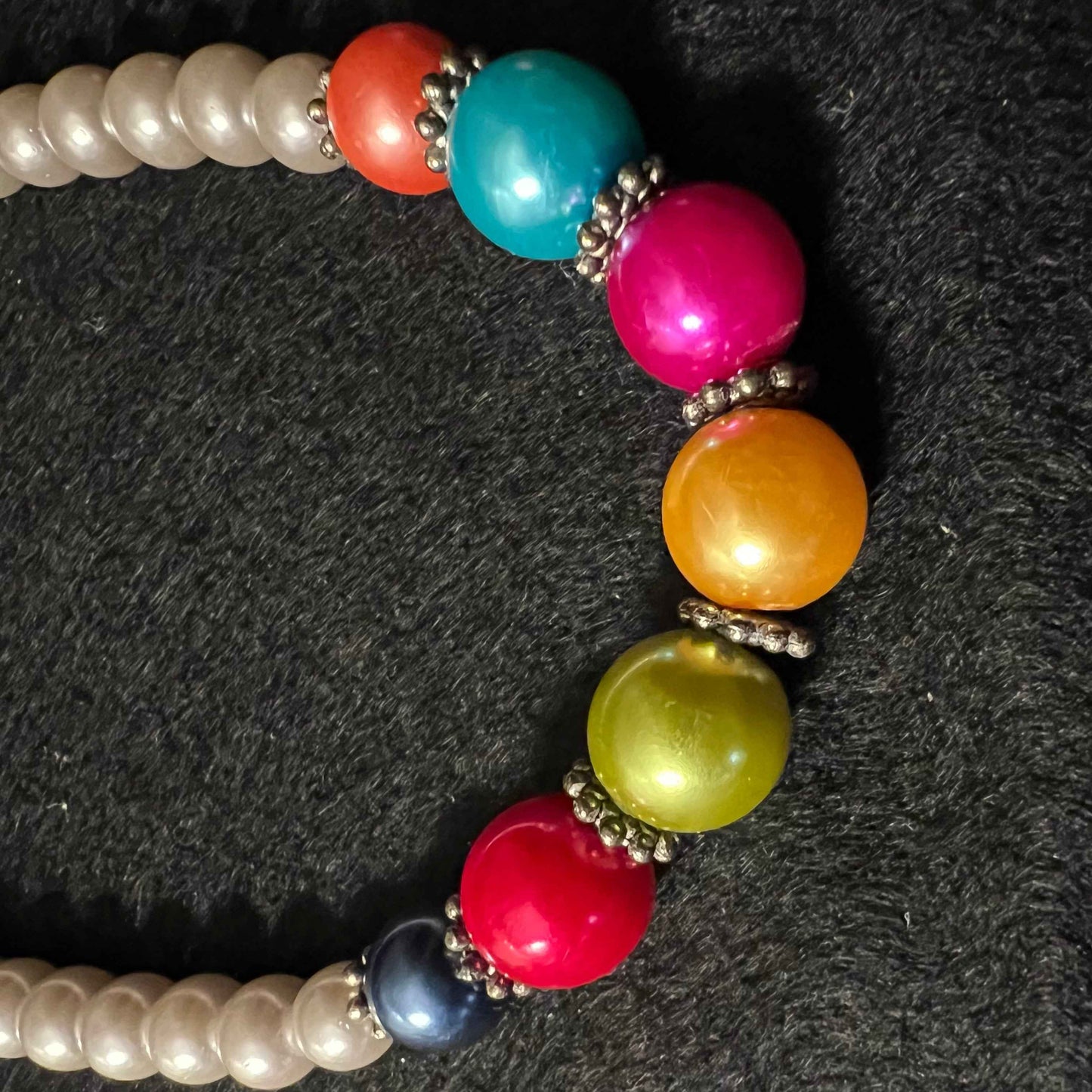 Bubblegum Rainbow Pearl Jewelry Set