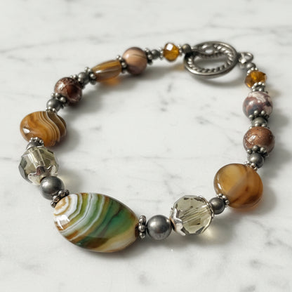 Earth Tone Gemstone Bracelet
