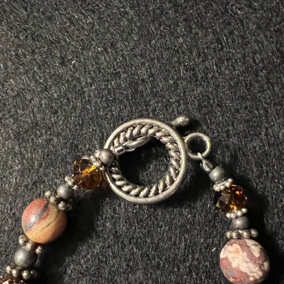 Earth Tone Gemstone Bracelet