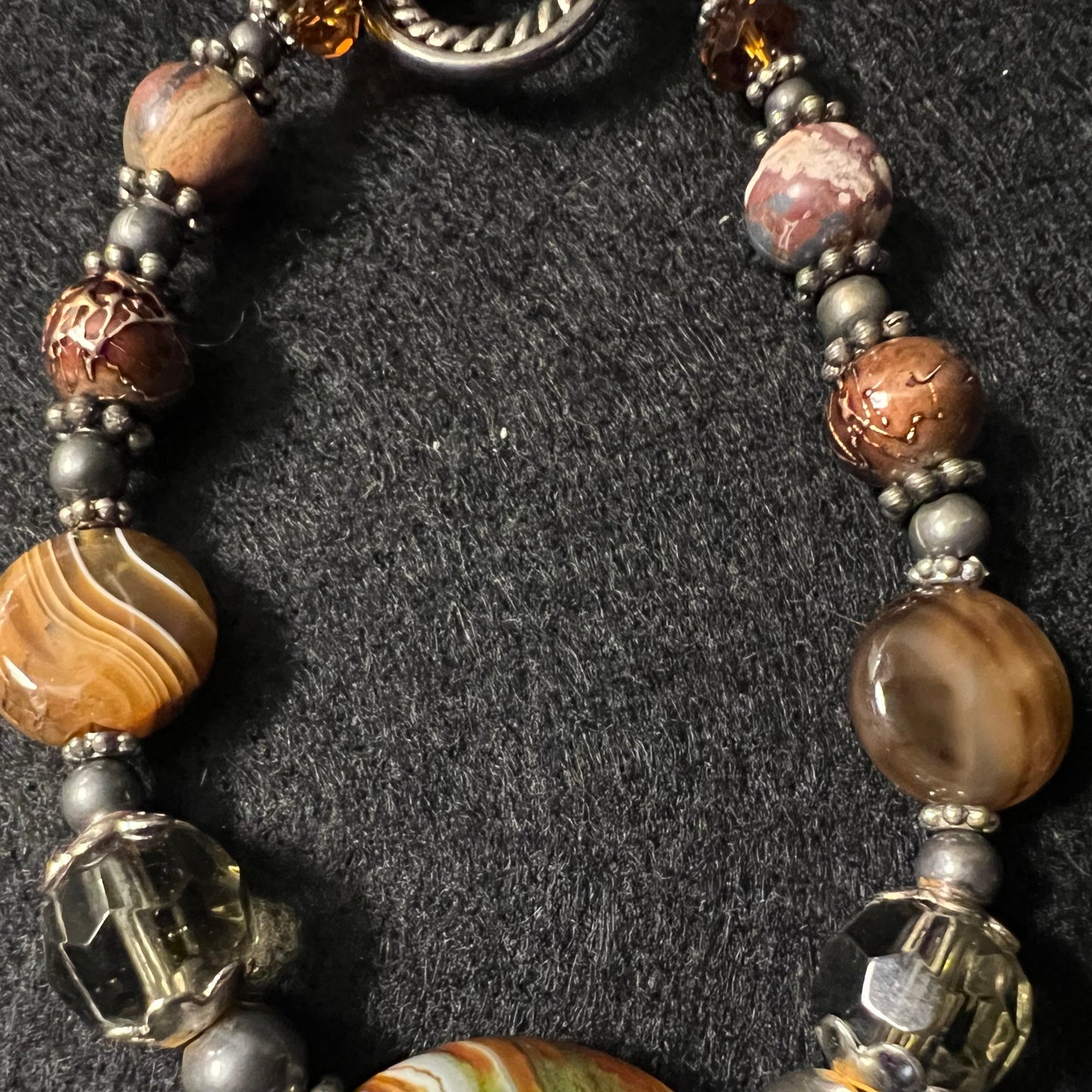 Earth Tone Gemstone Bracelet