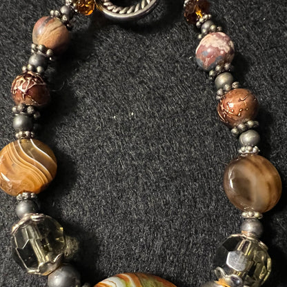 Earth Tone Gemstone Bracelet
