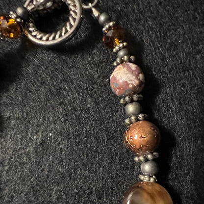 Earth Tone Gemstone Bracelet