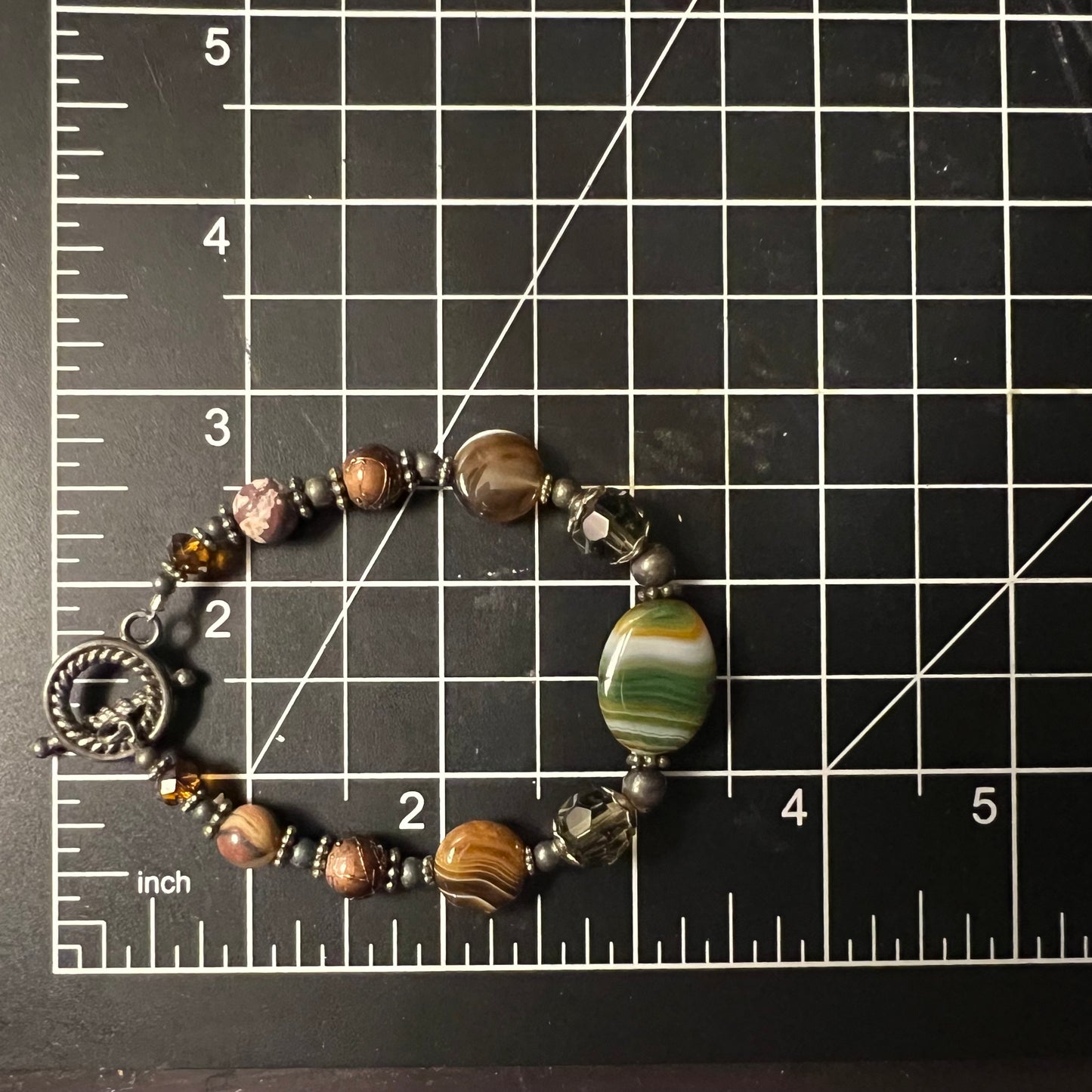 Earth Tone Gemstone Bracelet