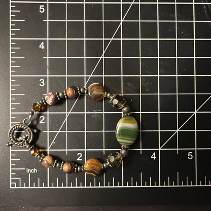 Earth Tone Gemstone Bracelet