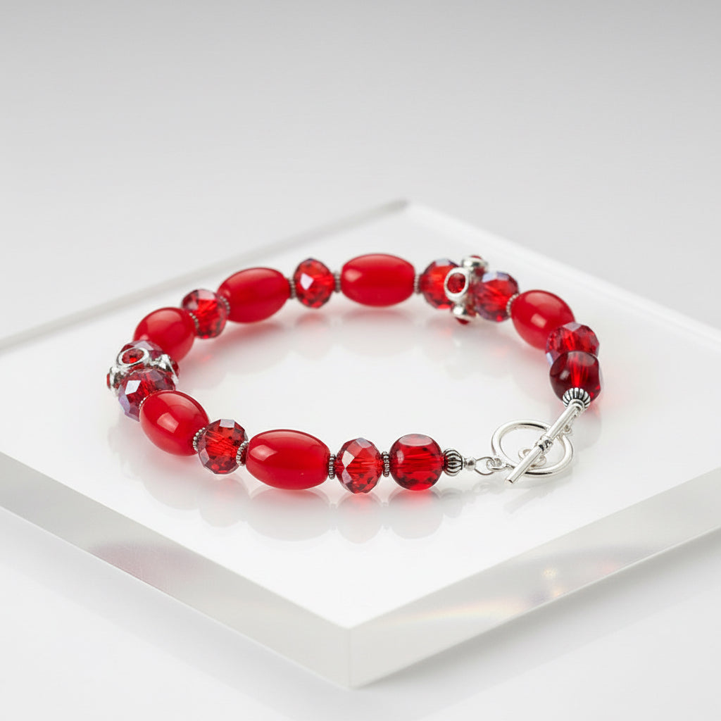 Cat's Eye and Rhinestone Bracelet Collection