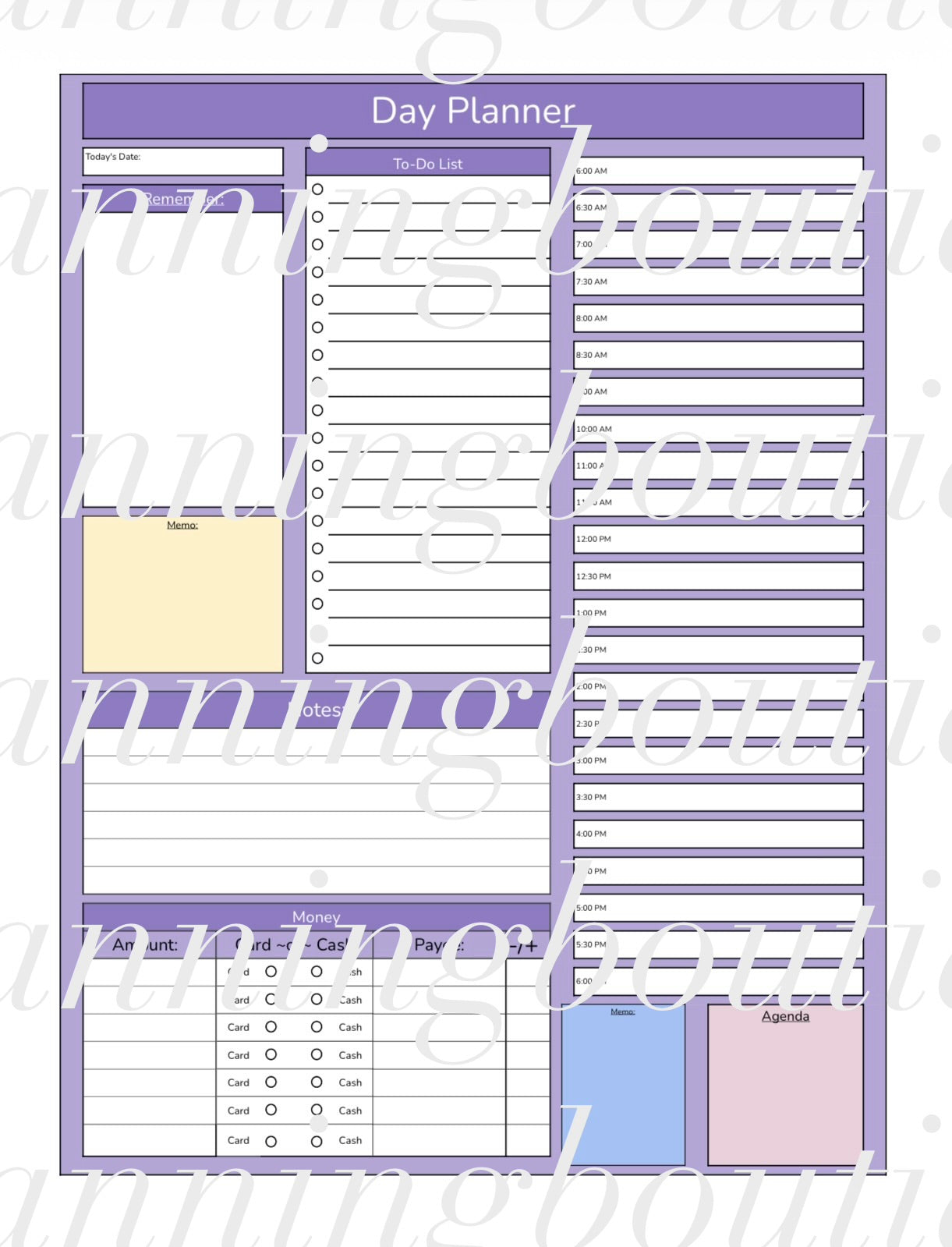 Digital Nanny Planner