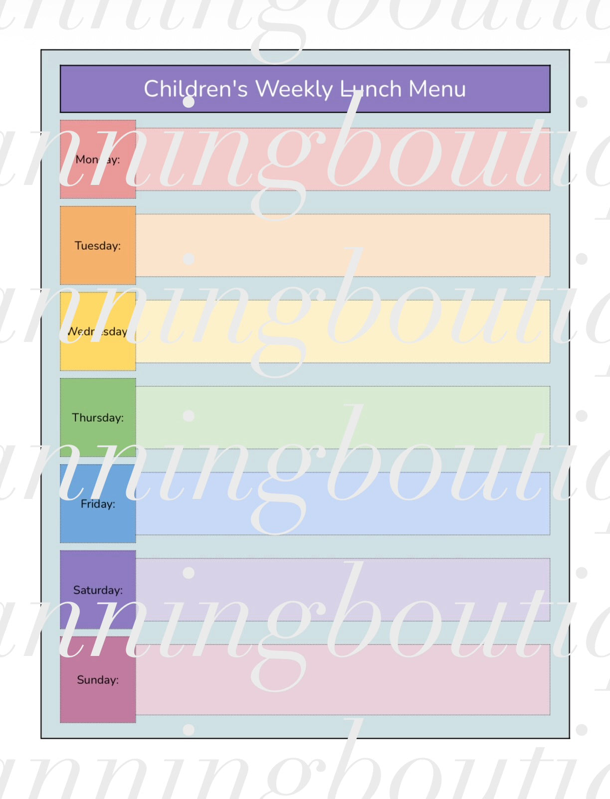 Digital Nanny Planner