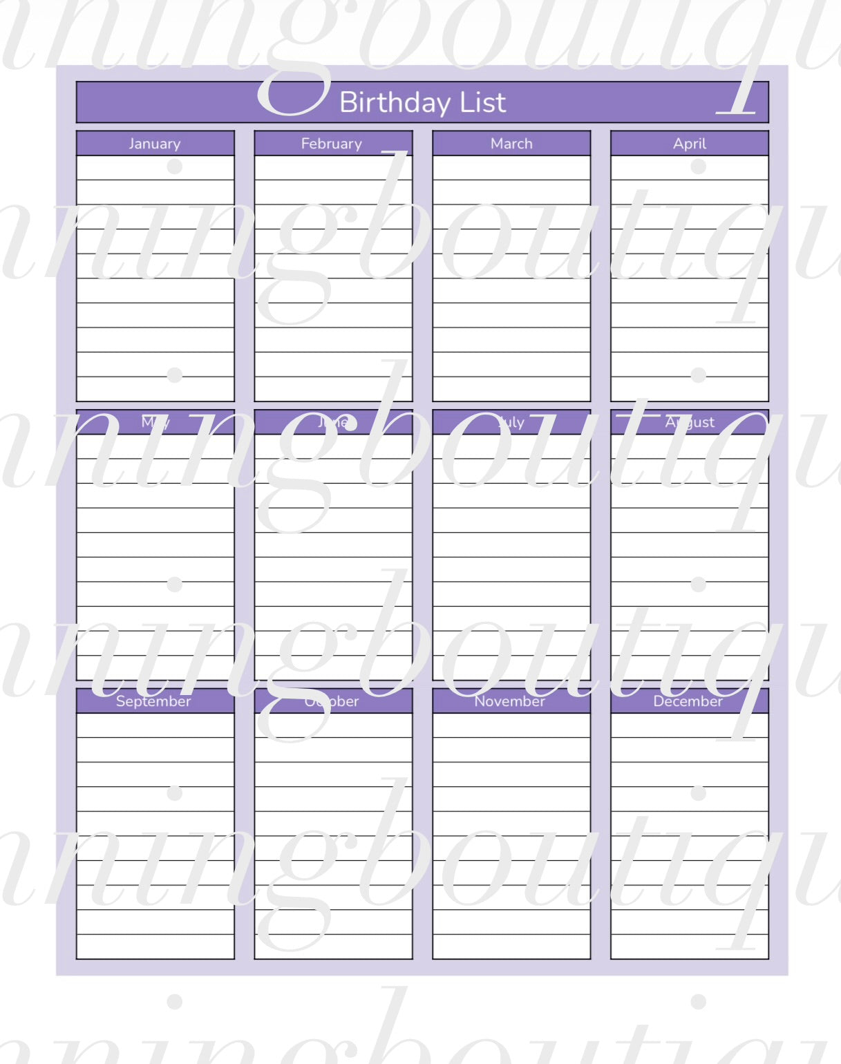 Digital Nanny Planner