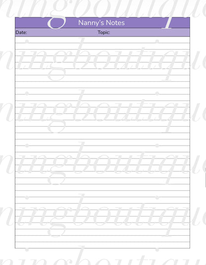 Digital Nanny Planner