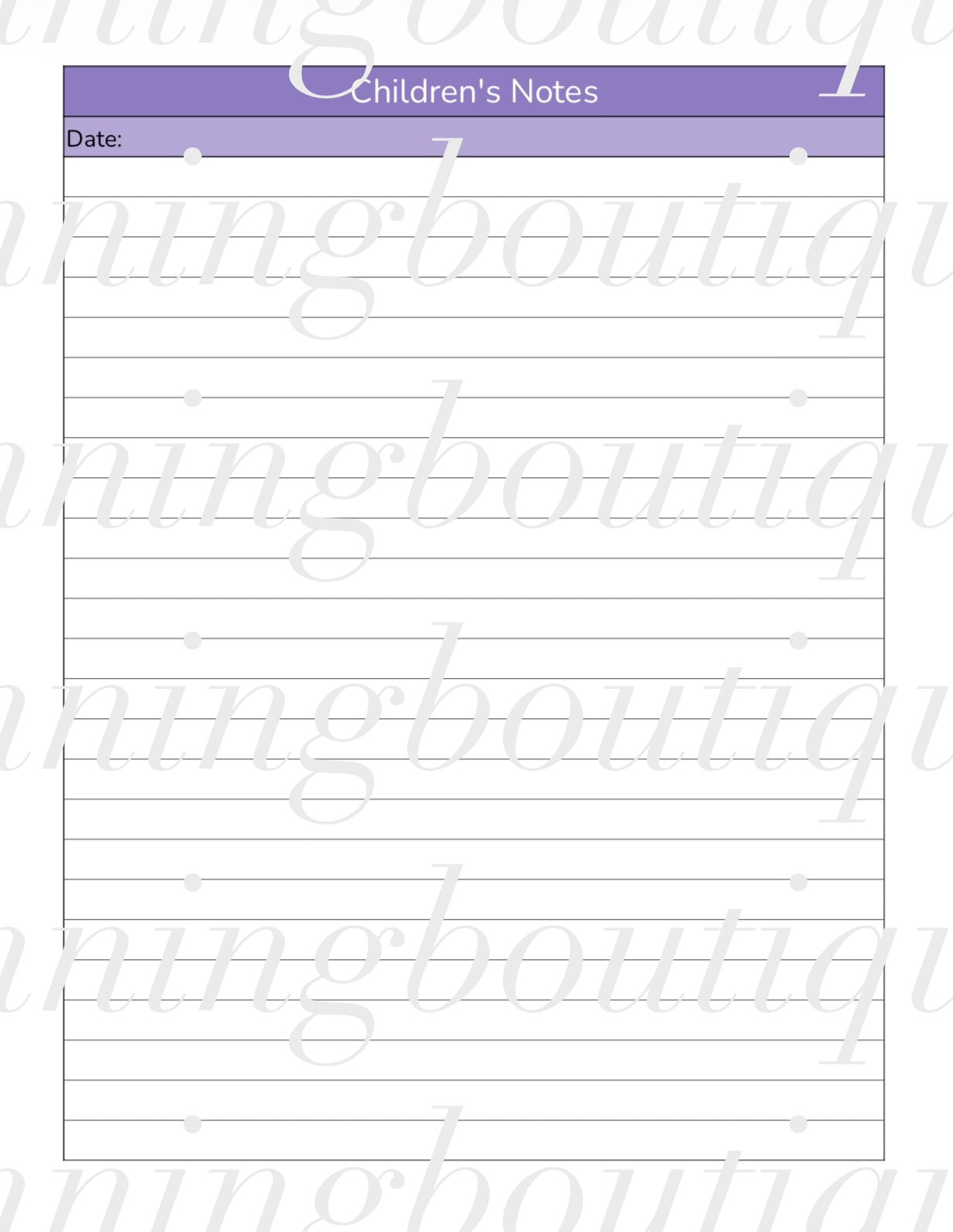 Digital Nanny Planner