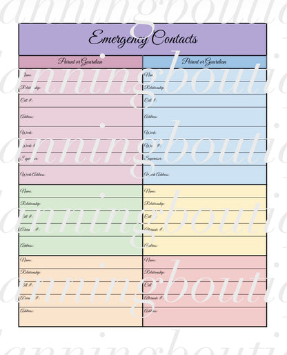 Digital Nanny Planner
