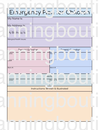 Digital Children’s Planners
