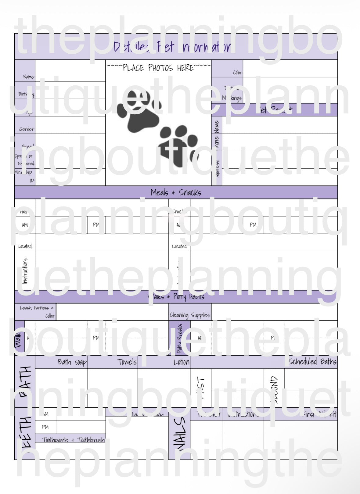 Digital Complete Puppy Planner
