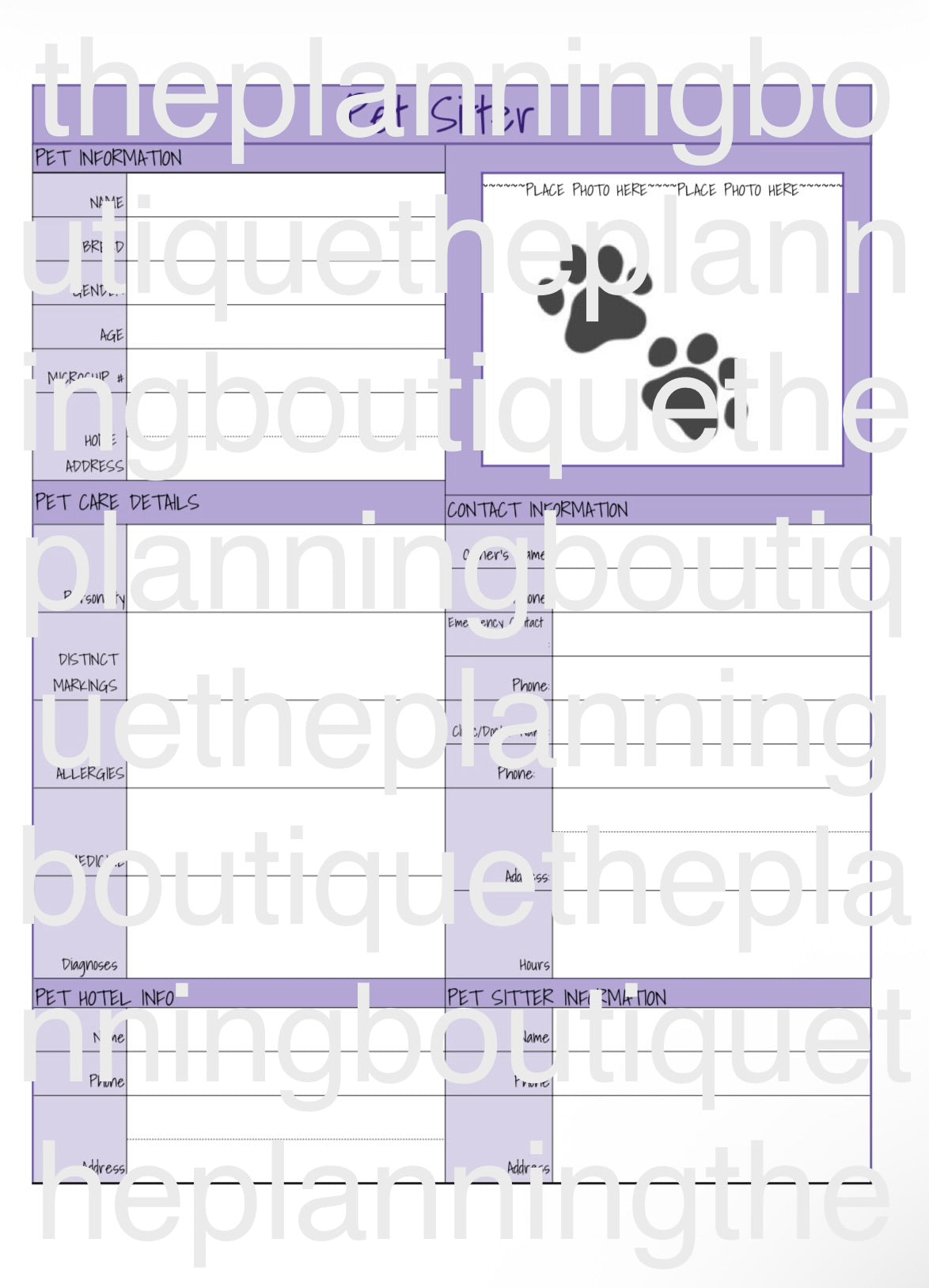 Digital Complete Puppy Planner