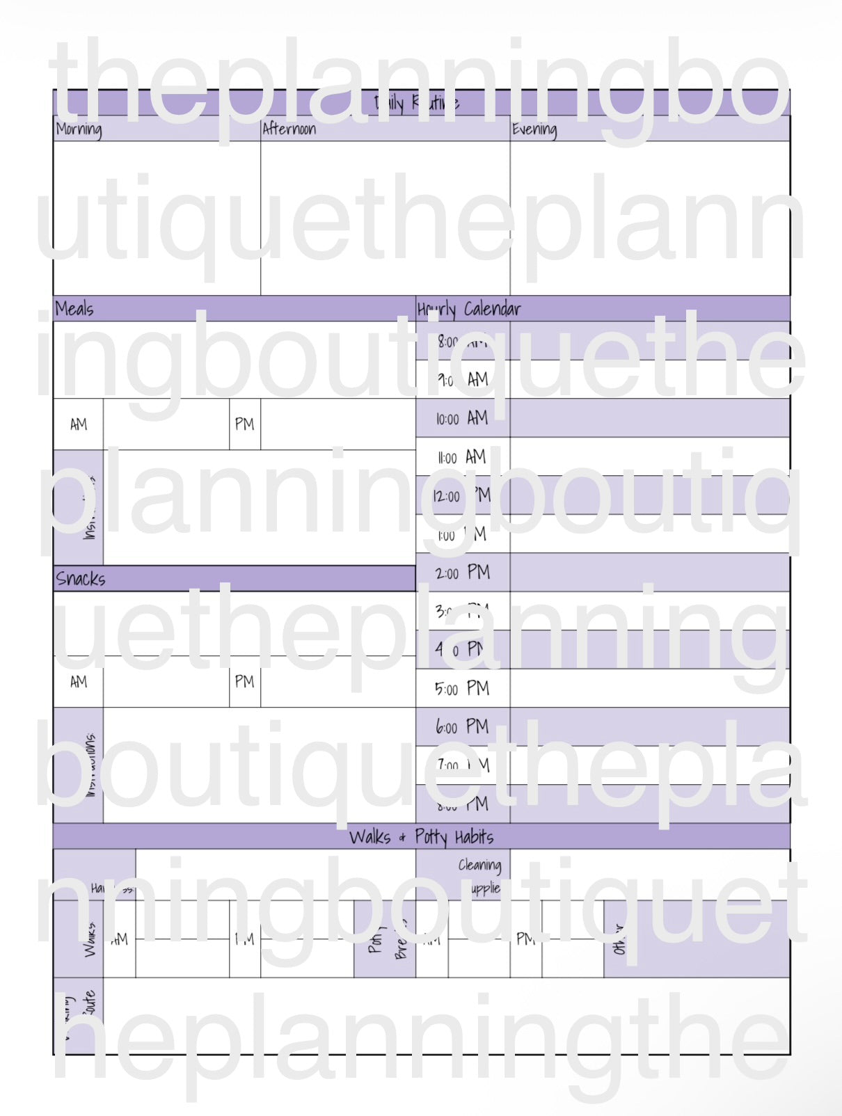 Digital Complete Puppy Planner