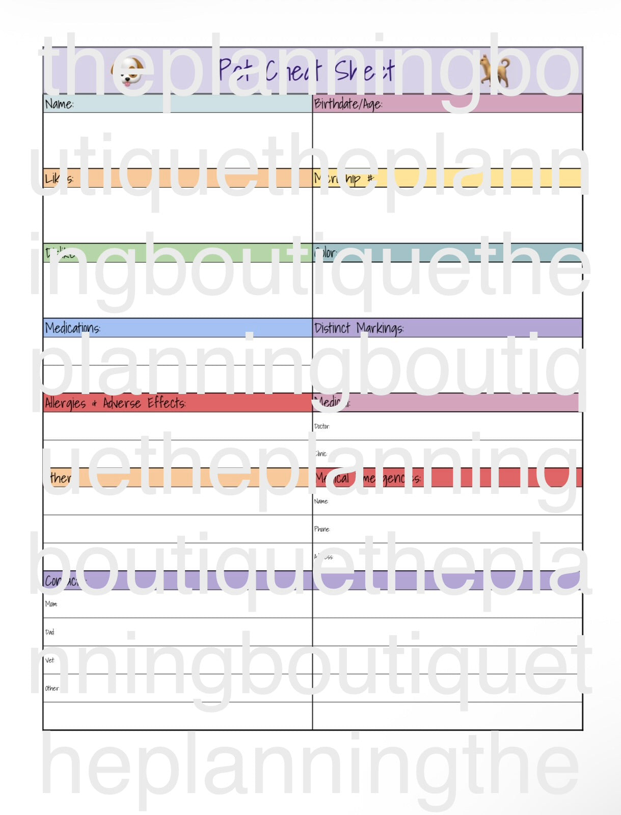 Digital Complete Puppy Planner