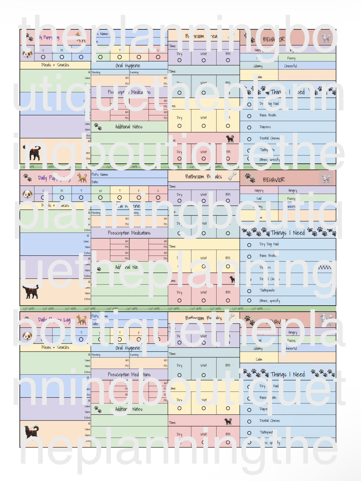 Digital Complete Puppy Planner