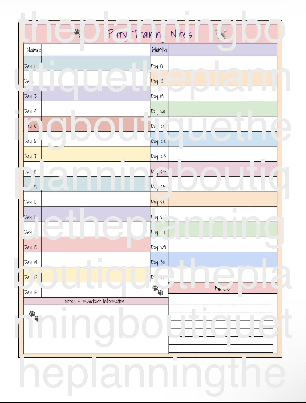Digital Complete Puppy Planner