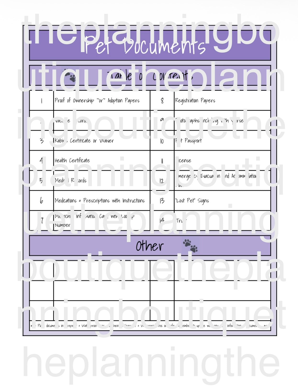 Digital Complete Puppy Planner