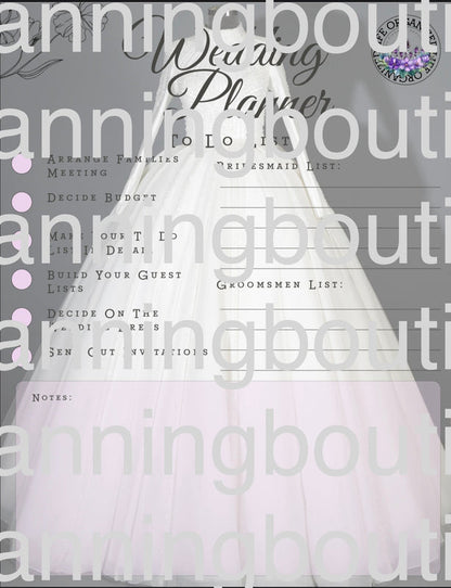 Wedding Planner- Wedding Dress