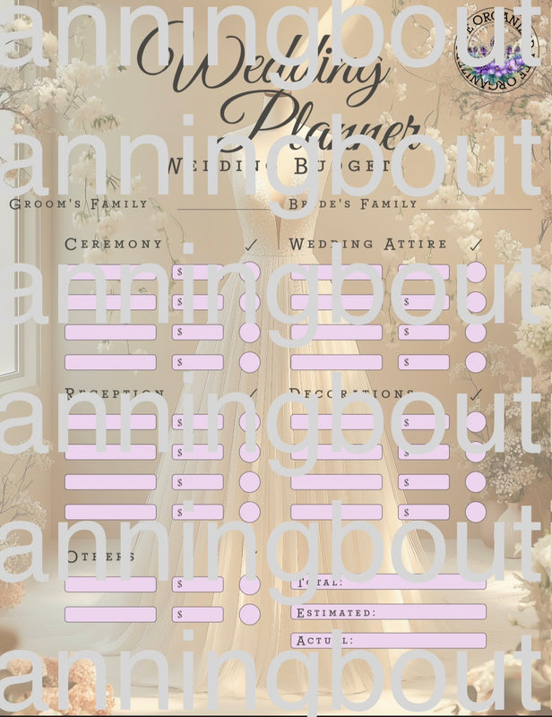 Wedding Planner- Wedding Dress