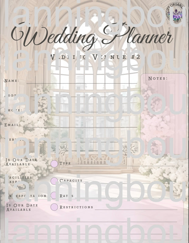Digital Complete Detailed Wedding Planner
