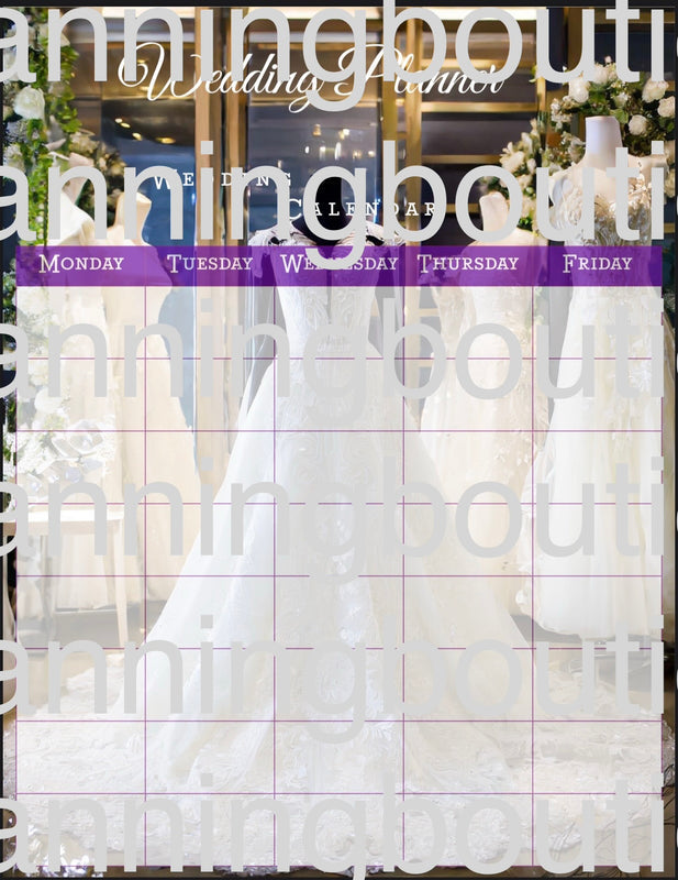 Digital Complete Detailed Wedding Planner