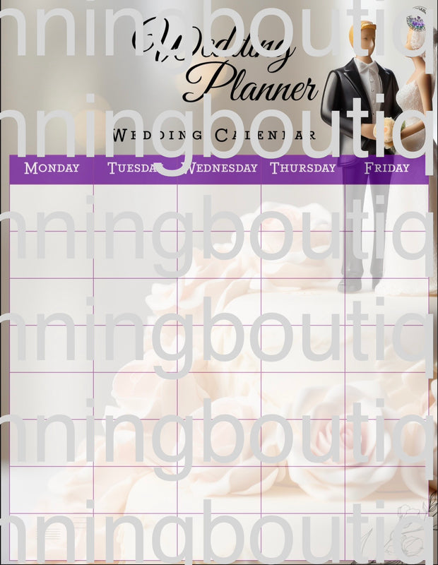 Digital Complete Detailed Wedding Planner