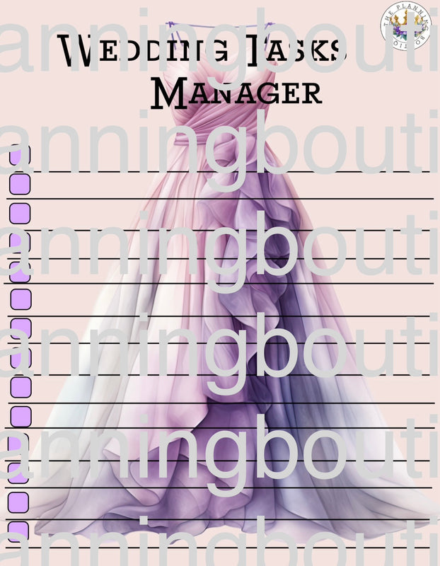 Digital Complete Detailed Wedding Planner