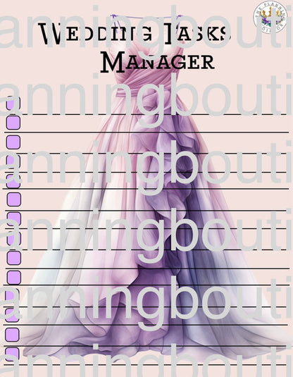 Digital Complete Detailed Wedding Planner
