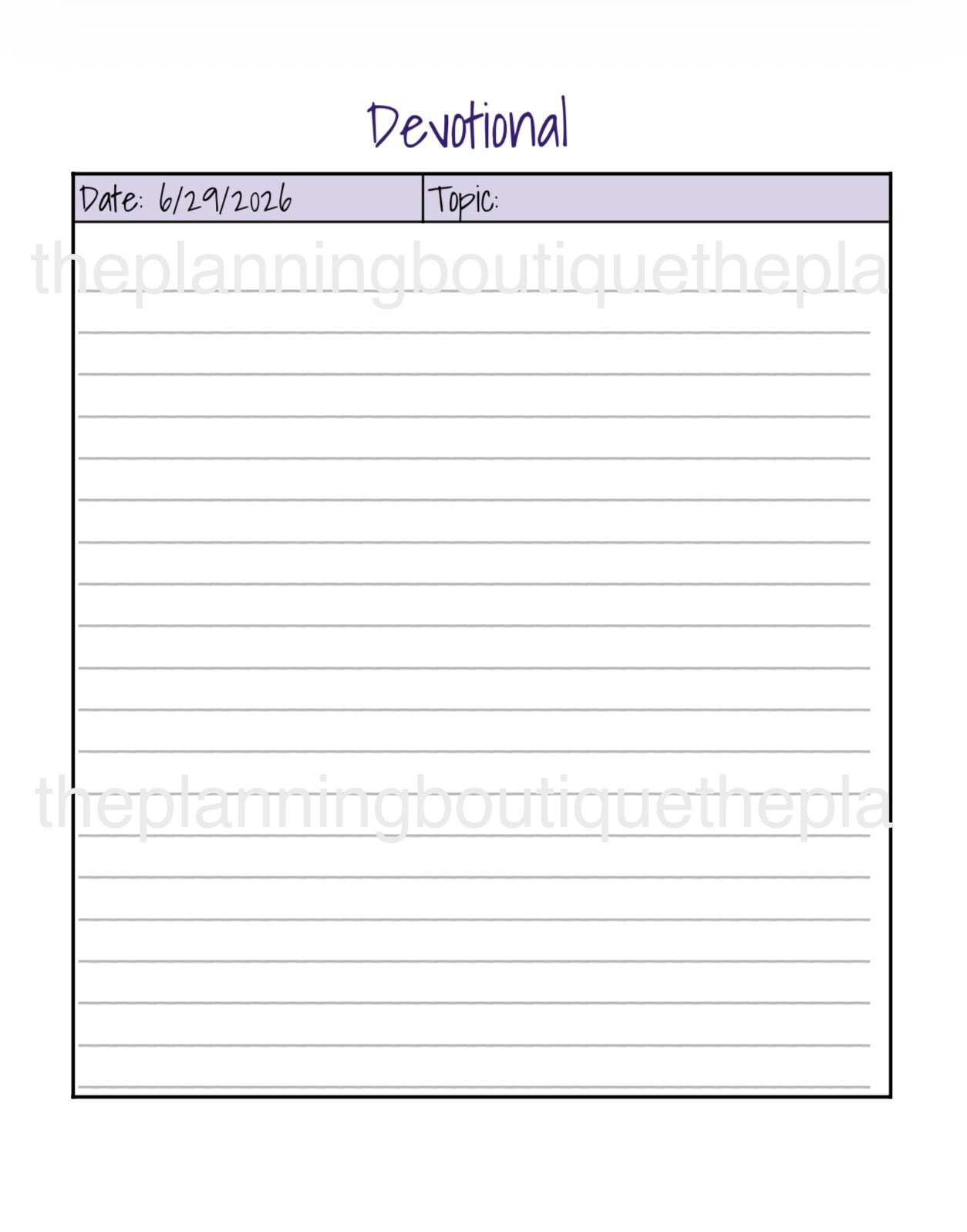 3-Month Journal