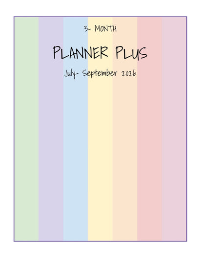3- Month Planner Plus
