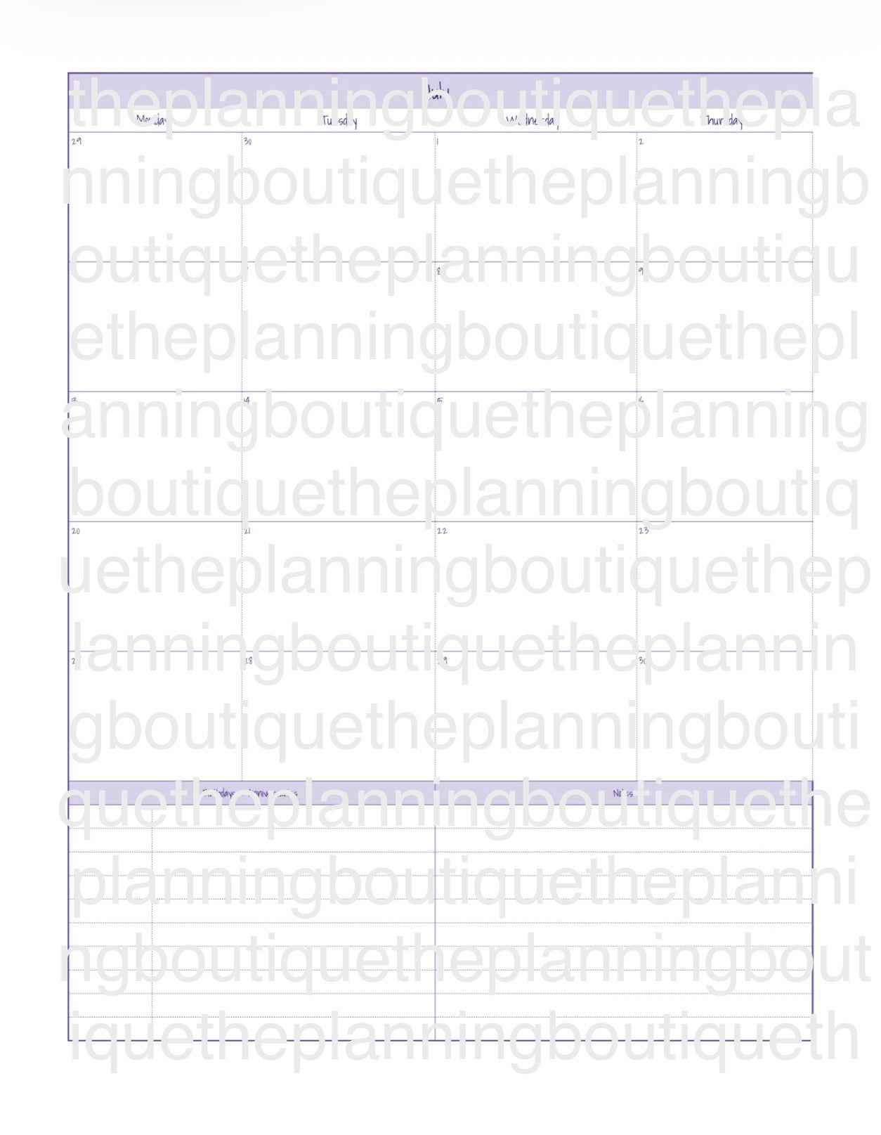 3- Month Planner Plus