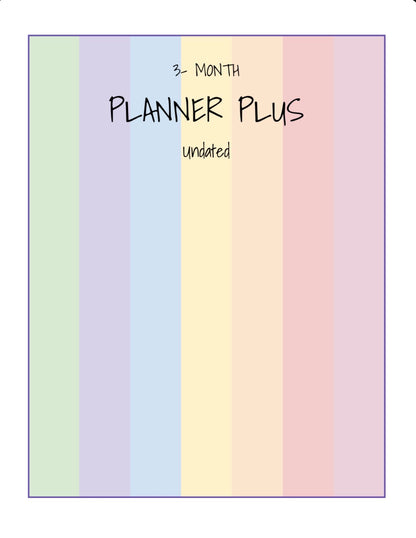 3- Month Planner Plus