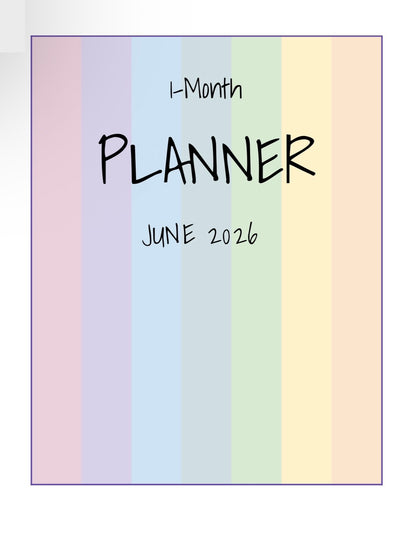 Planner Refill- 1 Month