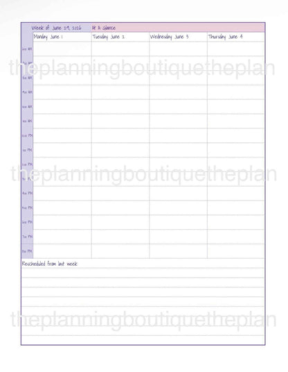 Planner Refill- 1 Month
