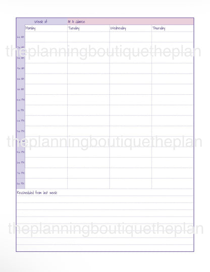 Planner Refill- 1 Month