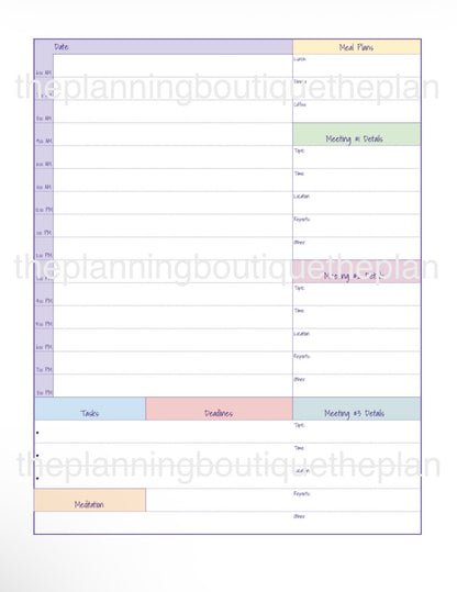 Planner Refill- 1 Month
