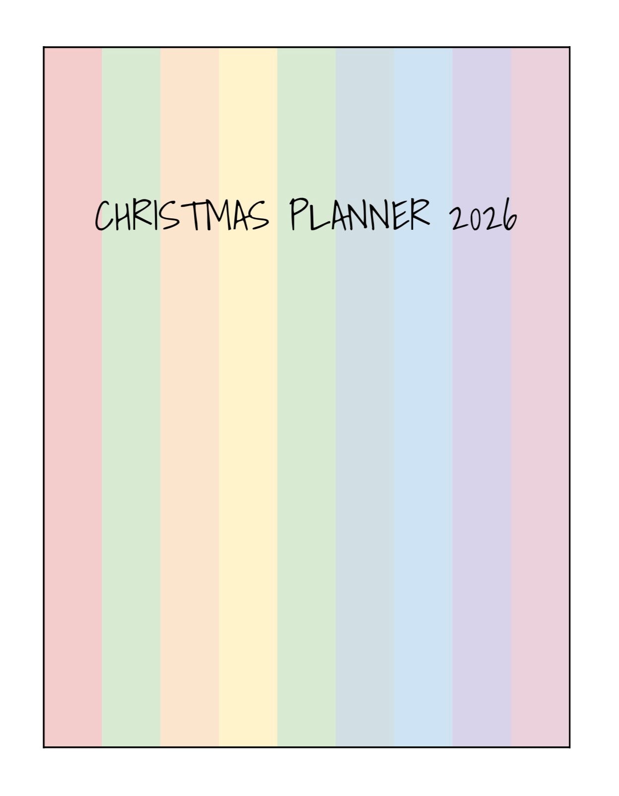 2026 Christmas Planner