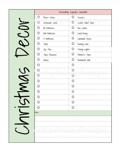2026 Christmas Planner