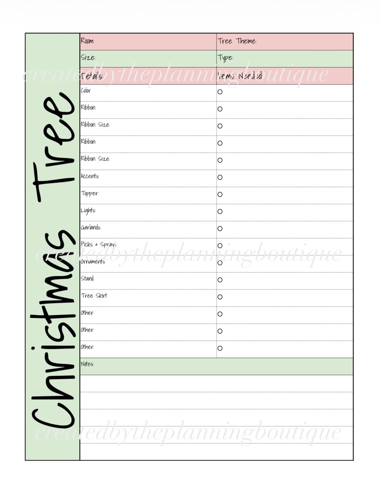 2026 Christmas Planner