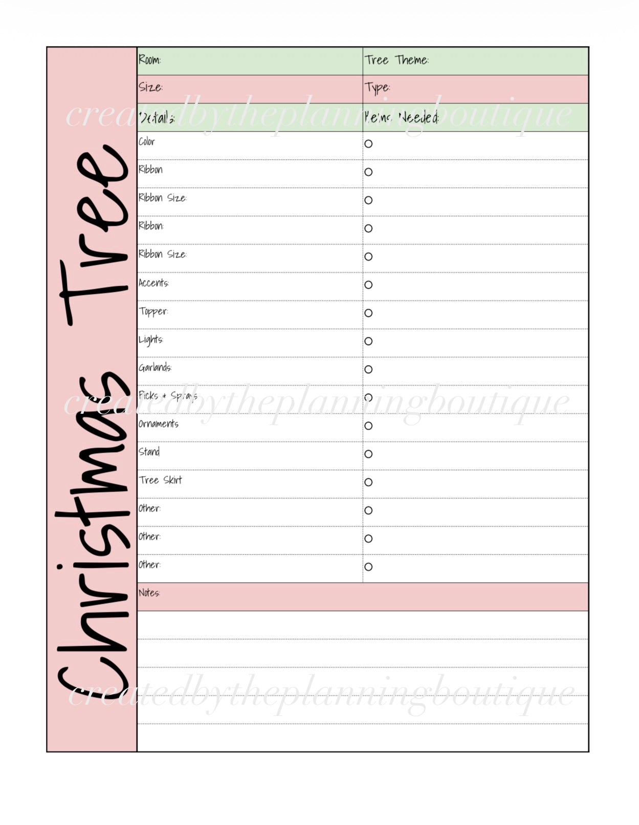 2026 Christmas Planner