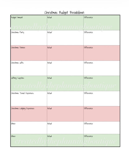 2026 Christmas Planner