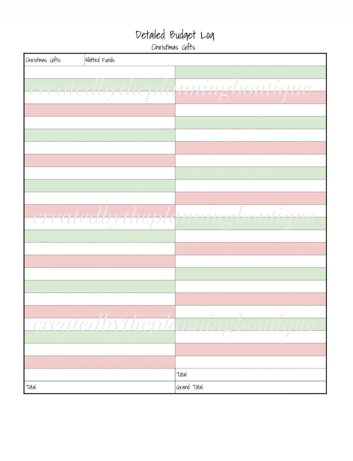 2026 Christmas Planner