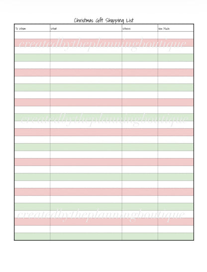 2026 Christmas Planner