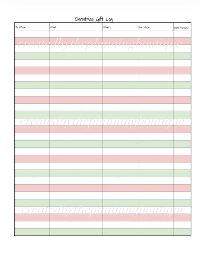 2026 Christmas Planner
