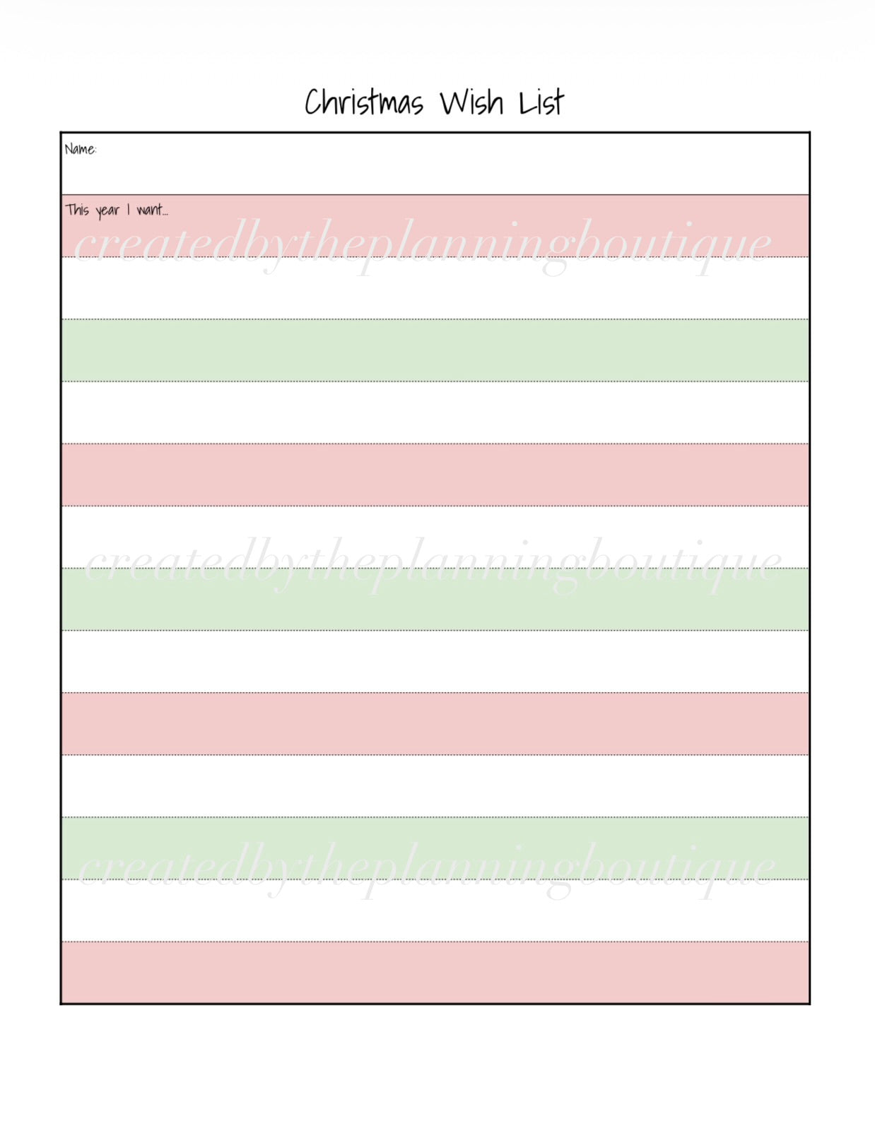 2026 Christmas Planner