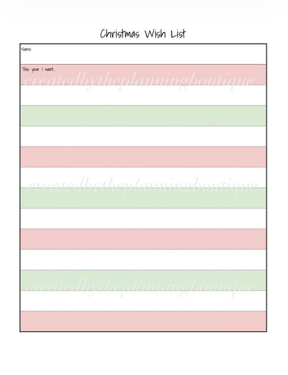 2026 Christmas Planner