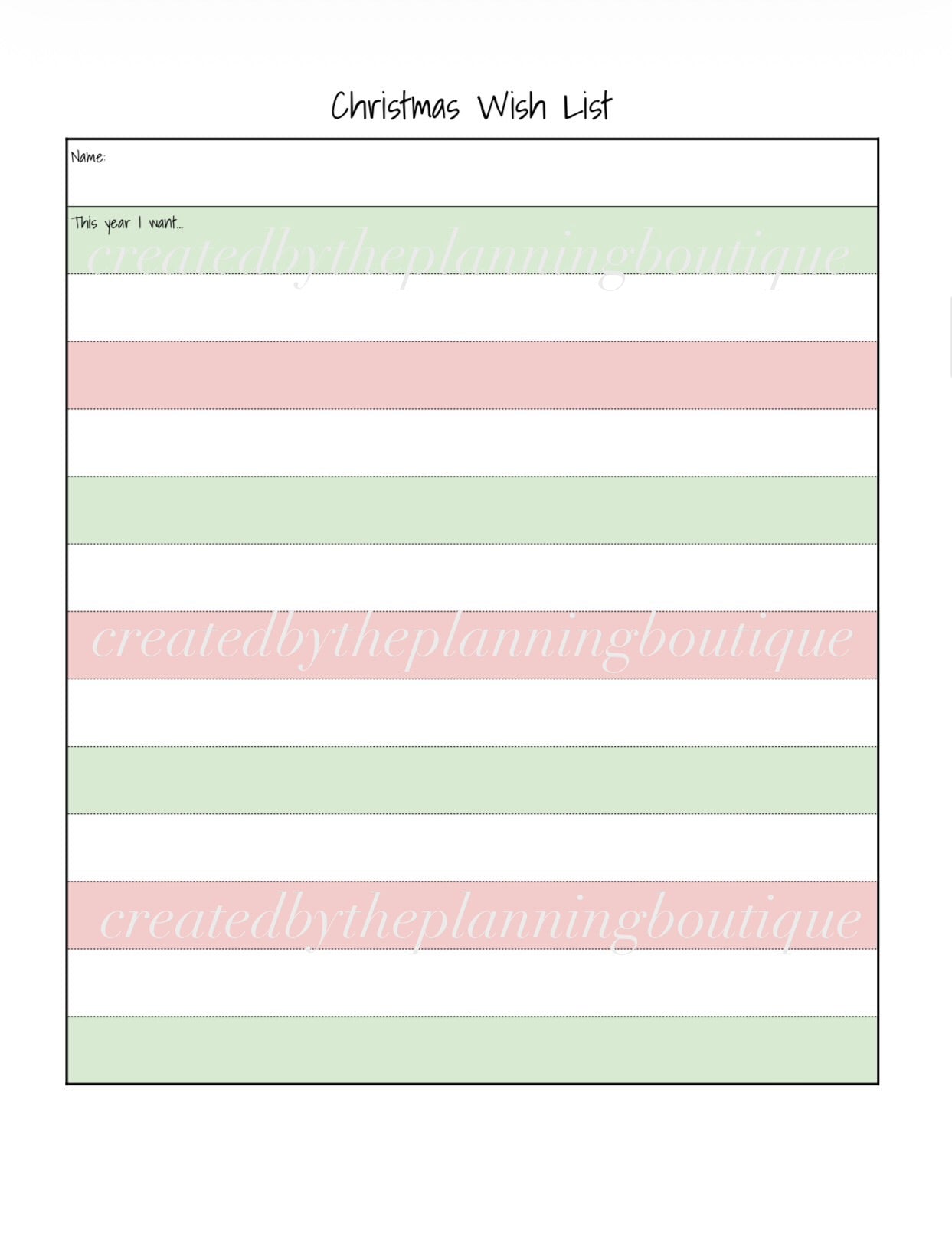 2026 Christmas Planner